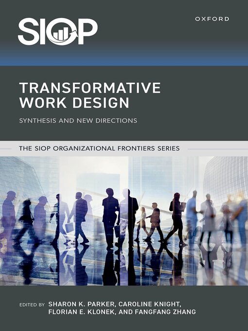 Title details for Transformative Work Design by Sharon K. Parker - Wait list